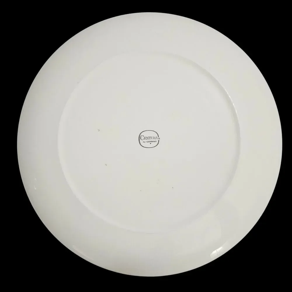 Corelle Centura Corning Dinner Plates Gray Scroll Set of 2